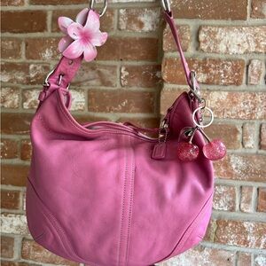 Coach soho hobo shoulder bag orchid pink